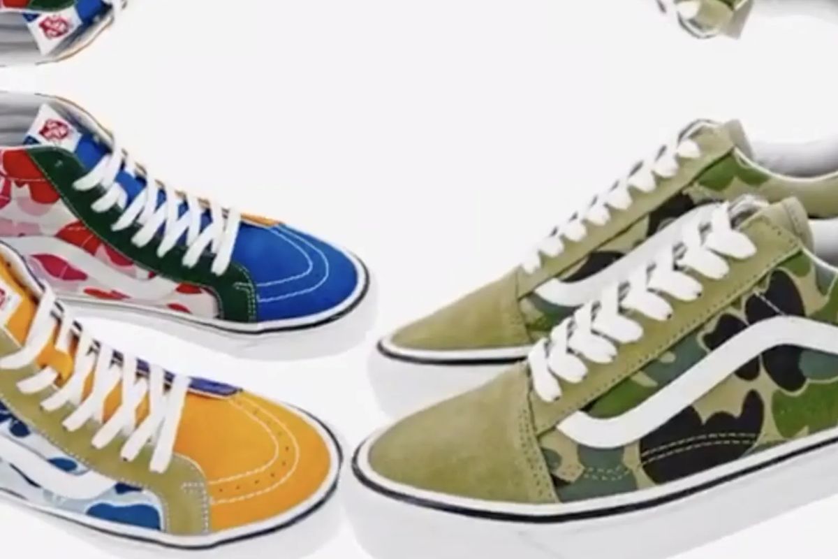 Sepatu 2024 vans bape