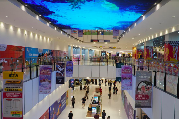 AEON Mall Kota Deltamas, Cikarang, Jawa Barat, resmi dibuka, Jumat (29/3/2024) pagi. 