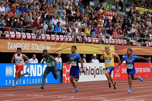 Kalahkan Sprinter AS, Lalu Muhammad Zohri Juara Dunia U20