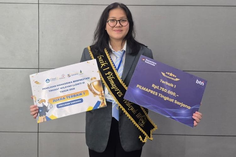 Juara 1 Pilmapres Wliayah III 2026, Tiffney Tyara Setyoko dari UPH Melaju Ke Tingkat Nasional