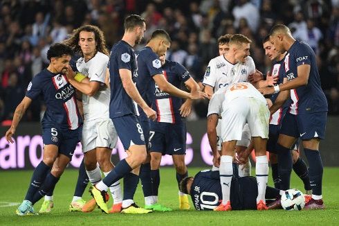 Hasil PSG Vs Marseille 1-0: Duel Panas Berhias 1 Kartu Merah, Gol Neymar Jadi Pembeda