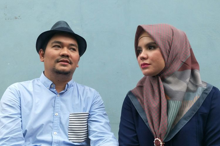 Indra Bekti dan istri, Aldilla Jelita, saat ditemui di daerah Tendean, Jakarta Selatan, Kamis (6/2/2020)