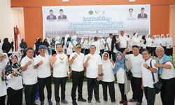 Kemenag Luncurkan Program Senam Haji dan Batik Haji Indonesia di Medan