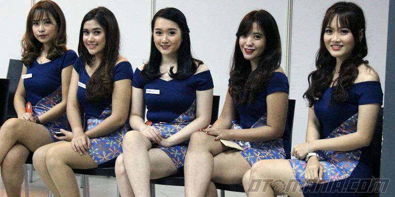 Para SPG calon Miss Indonesia International Motor Show (IIMS) 2017