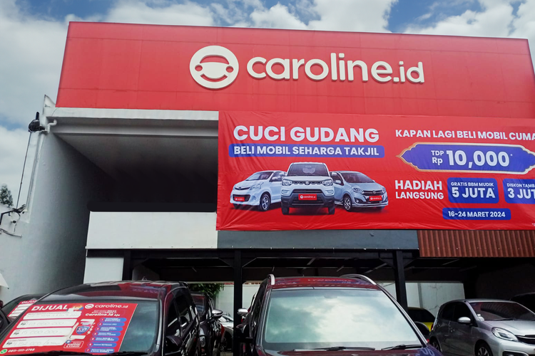 Showroom mobil bekas Caroline.id cabang Depok, Jawa Barat.