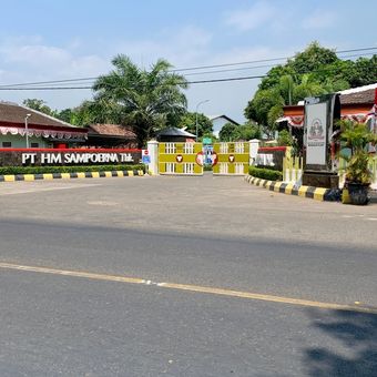 Ilustrasi fasilitas produksi PT HM Sampoerna Tbk di Probolinggo, Jawa Timur. 