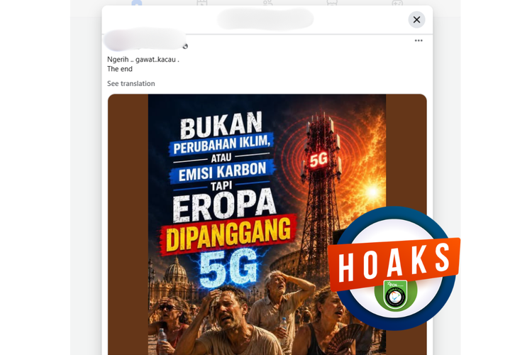 INFOGRAFIK: Hoaks Sinyal 5G Sebabkan Cuaca Panas di Eropa, Simak Bantahannya