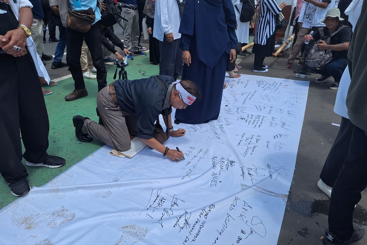 Relawan Amin siap lakukan demo kembali pada 5 Maret 2024 apabila tak ada respon dari DPR RI.