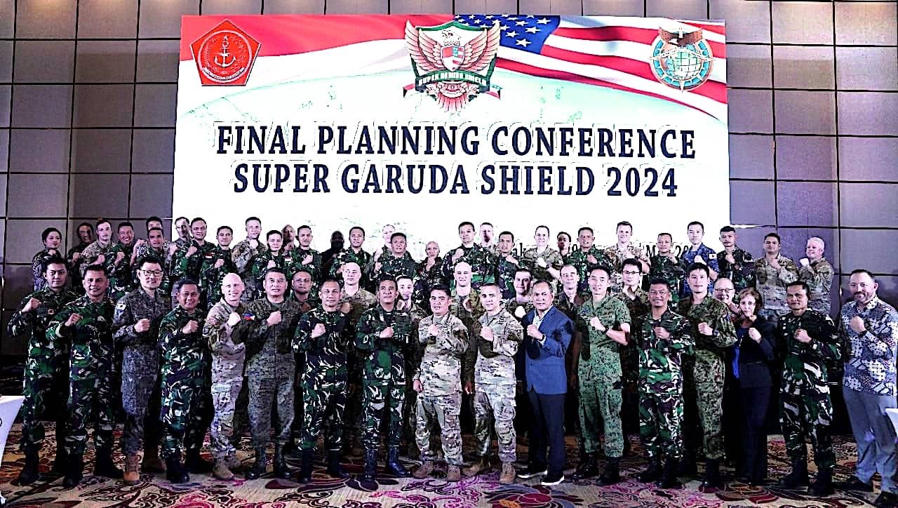 TNI dan Perwakilan Militer Indo-Pasifik Gelar Perencanaan Akhir Latma Super Garuda Shield 2024