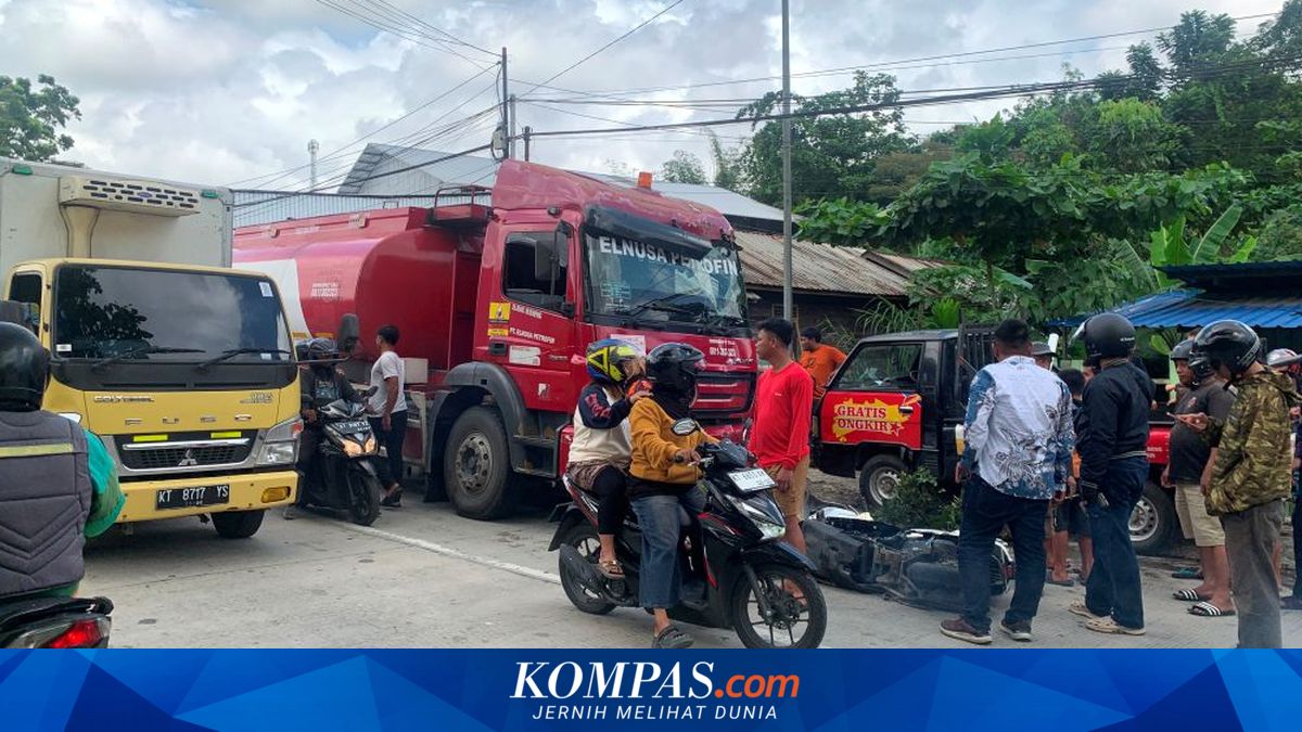 Truk Pengangkut BBM Alami Rem Blong Tabrak Motor di Balikpapan, 1 Korban Tewas