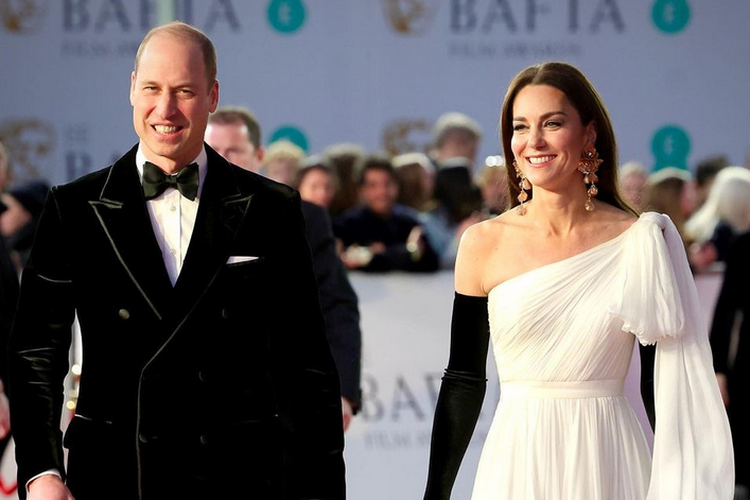 Keluarga Pangeran William dan Kate Middleton menghadiri BAFTA 2023