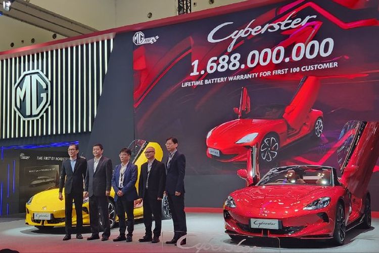 MG Cyberster Debut di GIIAS 2024.