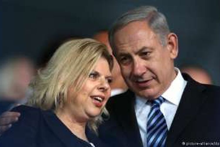Perdana Menteri Israel, Benjamin Netanyahu, dan isterinya, Sara.
