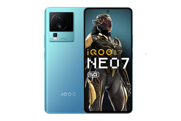 iQoo Neo 7 varian warna Frost Blue meluncur di India.