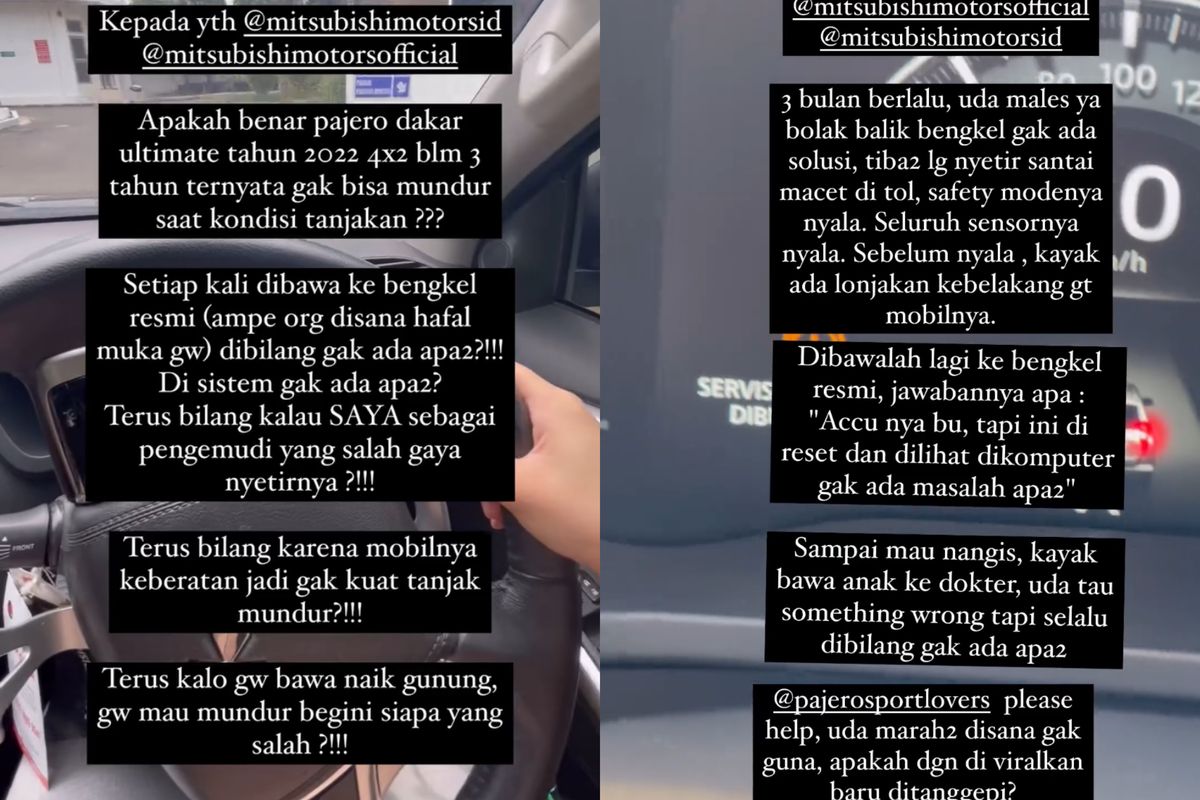 Curhat pemilik Mistubishi Pajero Sport yang alami masalah pada kendaraannya