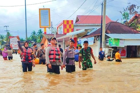 Banjir di Rokan Hulu Riau, Ratusan Rumah Terendam dan Akses Jalan Terputus