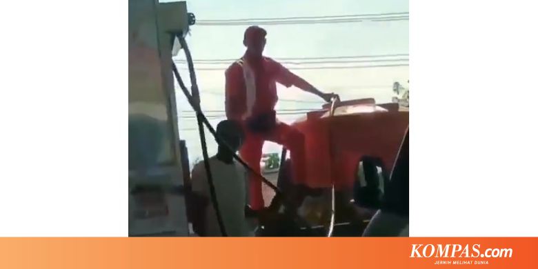Viral Video Petugas SPBU Layani Pembelian BBM dengan Tandon Air - Kompas.com - KOMPAS.com