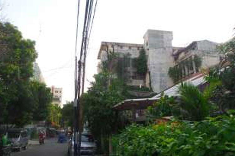 Penampakan gedung bekas PKI di Jalan Kramat V, Senen, Jakarta Pusat.