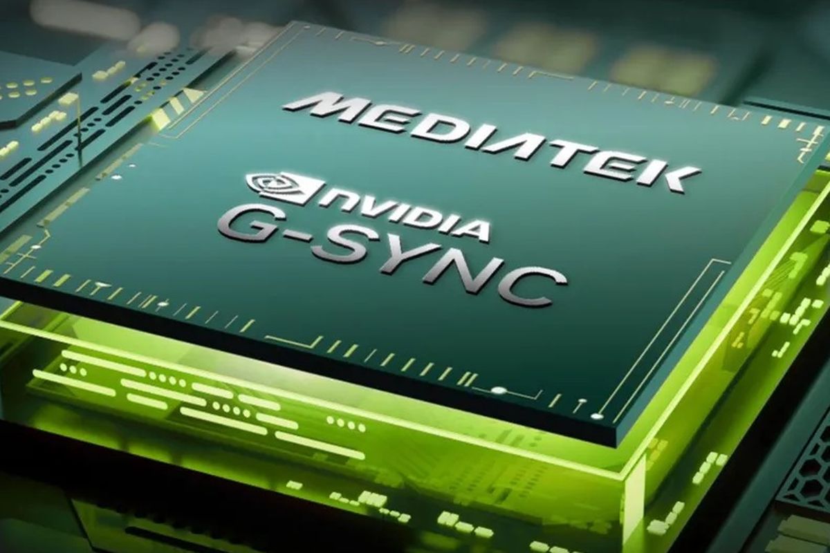 Ilustrasi chip scaler G-Sync buatan MediaTek dan Nvidia