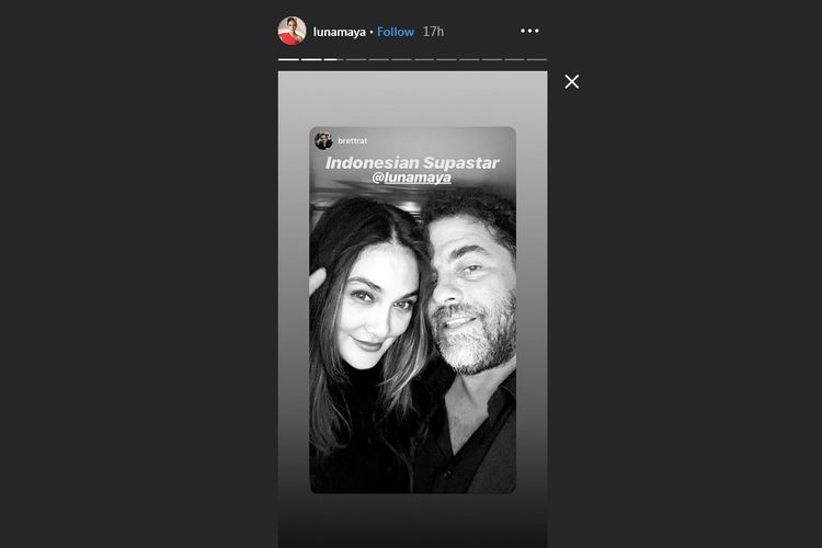 Potret kebersamaan Luna Maya dan produser asal AS, Brett Ratner.