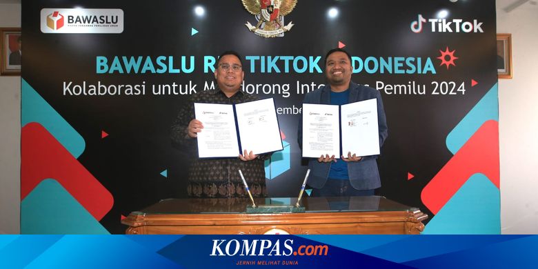Bawaslu Teken MoU dengan Tiktok soal Penanganan Konten Disinformasi Pemilu 2024