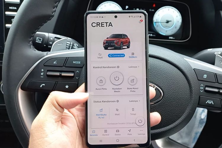 Teknologi Bluelink pada Hyundai Creta