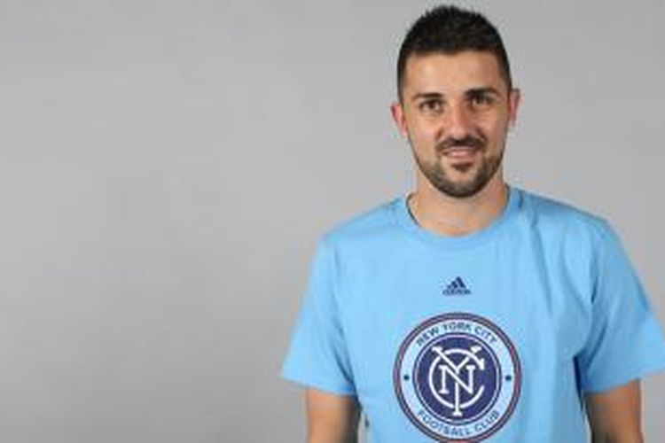 Striker asal Spanyol, David Villa resmi berseragam New York FC. 