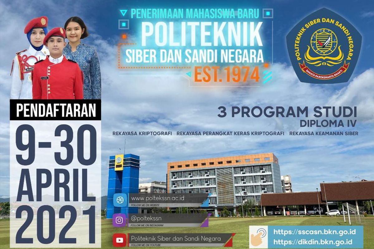 Politeknik SSN buka pendaftaran untuk mahasiswa baru tahun 2021.