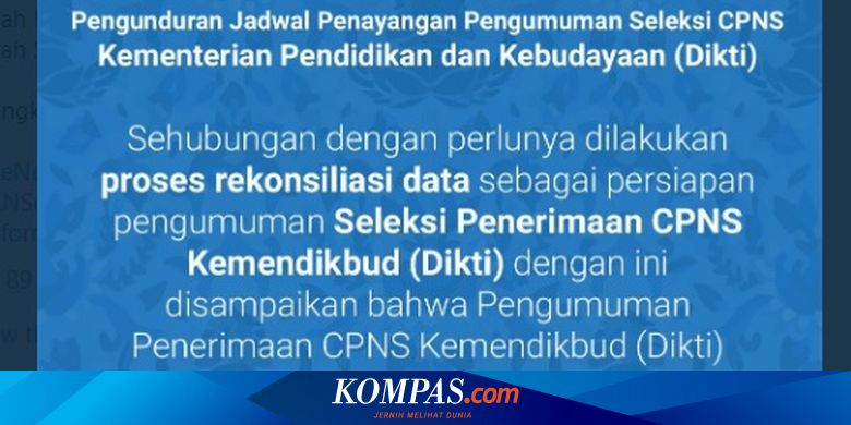 Update Terbaru Link Dan Formasi Cpns 2019 Di 32 Kementerian Halaman All Kompas Com