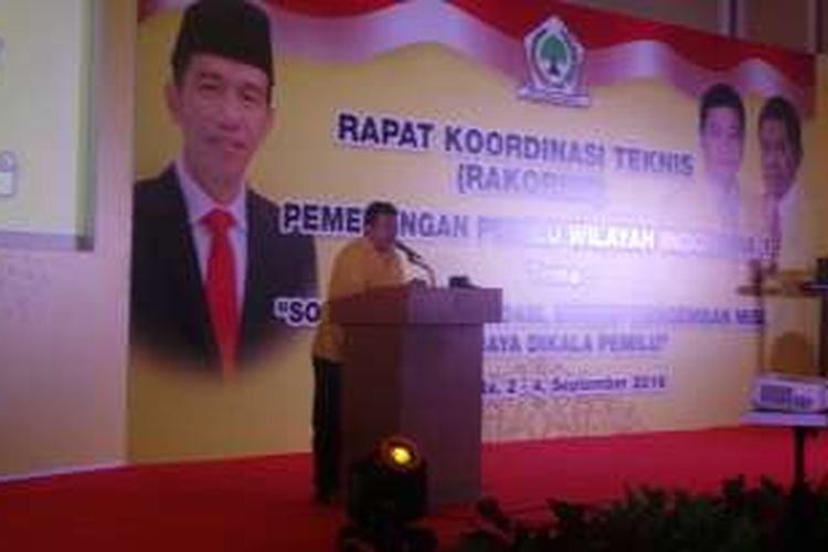  Ketua Koordinator Bidang Pemenangan Wilayah Indonesia I Partai Golkar Nusron Wahid membuka Rapat Koordinasi Teknis di Jakarta,  Jumat (2/9/2016).