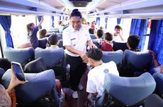 Pj Gubernur Al Muktabar Lepas 22 Bus Program Mudik Gratis 2024 Provinsi Banten