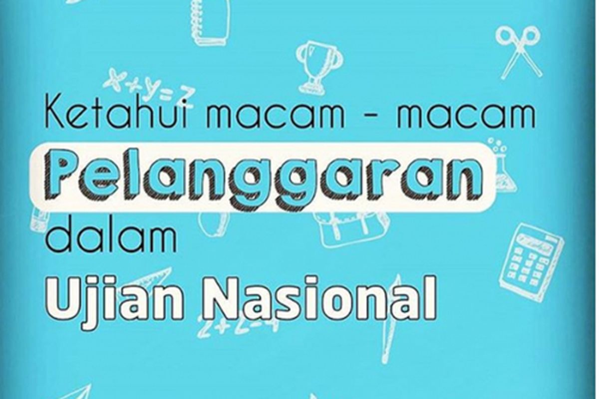 Sanksi terhadap pelanggaran UN dapat diberikan dalam bentuk teguran lisan hingga pemberian nilai 0 (nol).