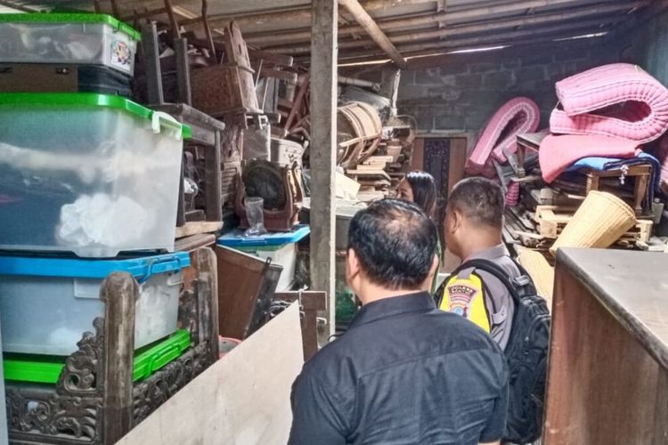 Lokasi gudang yang menyimpan barang antik milik warga Srandakan, Bantul