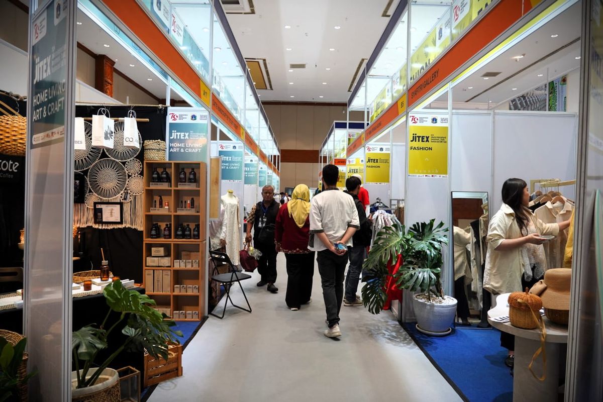 Pameran Jakarta International Investment, Trade, Tourism and SME Expo (JITEX) 2024 di Jakarta Convention Center pada Kamis (8/6/2024).