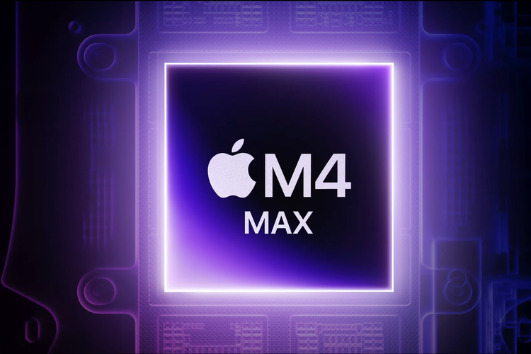 Ilustrasi chip anyar Apple untuk model paling tinggi, Apple M4 Max