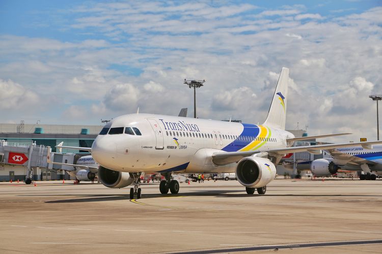 Ilustrasi pesawat TransNusa.