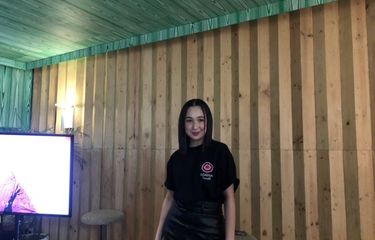 Agatha Pricilla di kawasan Kemang, Jakarta Selatan, Kamis (25/5/2023).