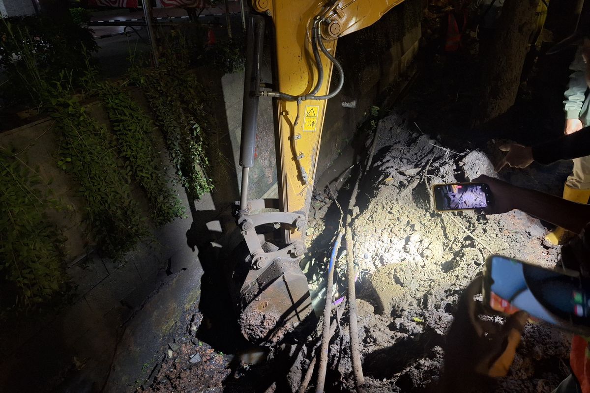 Bina Marga Akui Kebocoran Pipa Gas di Rasuna Said akibat Terbentur Eskavator