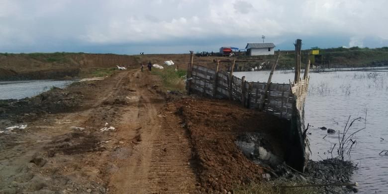 Tanggul lumpur panas Lapindo titik 67 yang jebol sudah tertutup.