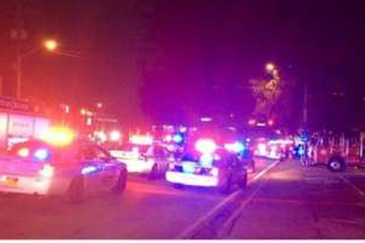 Penembakan terjadi di sebuah tempat hiburan malam di Orlando, Florida, AS, Minggu (12/6/2016)