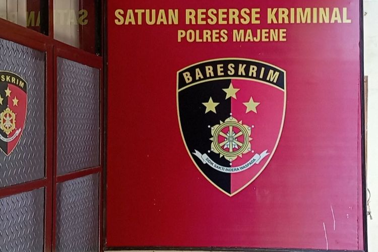Kantor Satuan Reserse Kriminal (Satreskrim) Polres Majene, Sulawesi Barat, Selasa (7/5/2024).