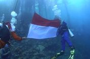 50 Penyelam Kibarkan Merah Putih di Bawah Laut Wakatobi