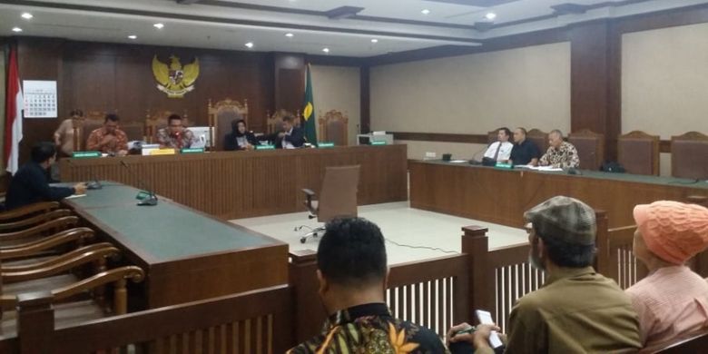 Rapat lanjutan mengenai kelanjutan pembangunan apartemen LA City, Rabu (23/1/2019) di Pengadilan Niaga Jakarta Pusat.
