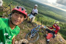 Sedang Marak Bersepeda, Penyerang Bhayangkara FC Rutin Gowes ke Perbukitan