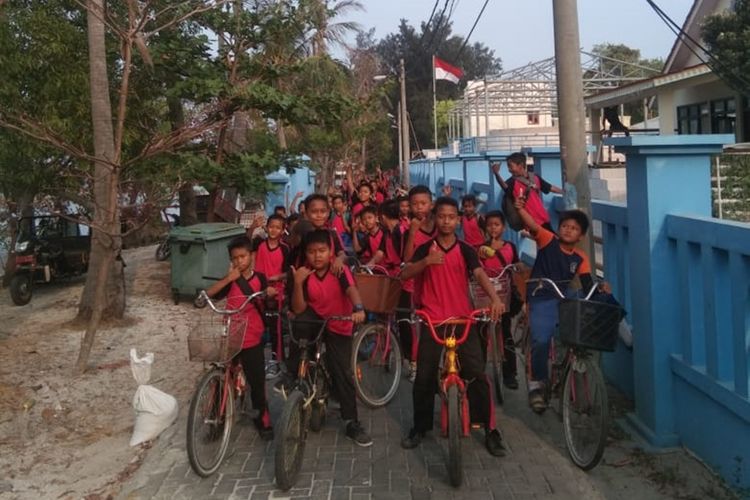 Sosialisasi kegiatan Tidung Bike Friday di Pulau Tidung pada Jumat (18/10/2019) lalu.