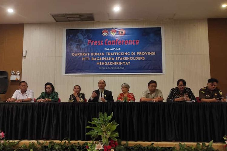 Wakil Ketua Lembaga Perlindungan Saksi dan Korban (LPSK) Antonius Wibowo dalam diskusi yang berlangsung di Kota Kupang, NTT, Kamis (10/8/2023)
