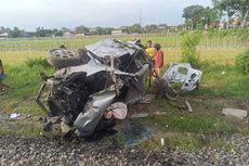 Kecelakaan KA Gaya Baru Malam Selatan Vs Mobil di Klaten Tewaskan Ayah dan Anak