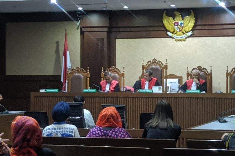 Persidangan Habil Marati terdakwa kasus kepemilikan senjata pada Kamis (17/10/2019)