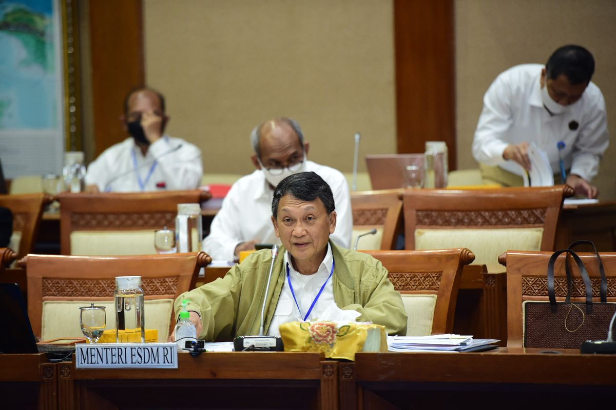 Menteri ESDM Arifin Tasrif, dalam Rapat Kerja Lanjutan dengan Komisi VII DPR, Selasa (23/6/2020).