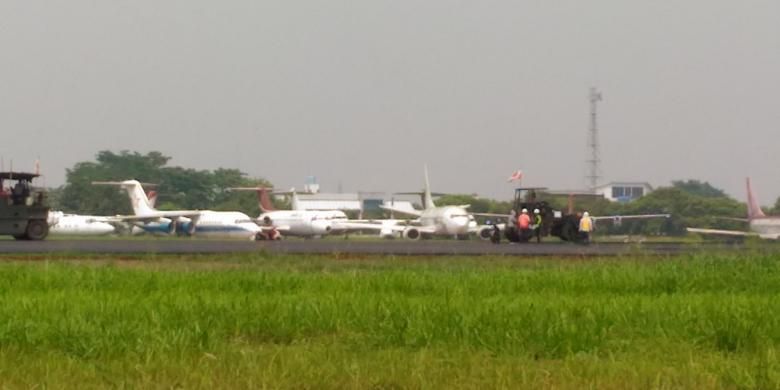 Bandara Pondok Cabe, Tangerang Selatan, Jumat (4/12/2015),